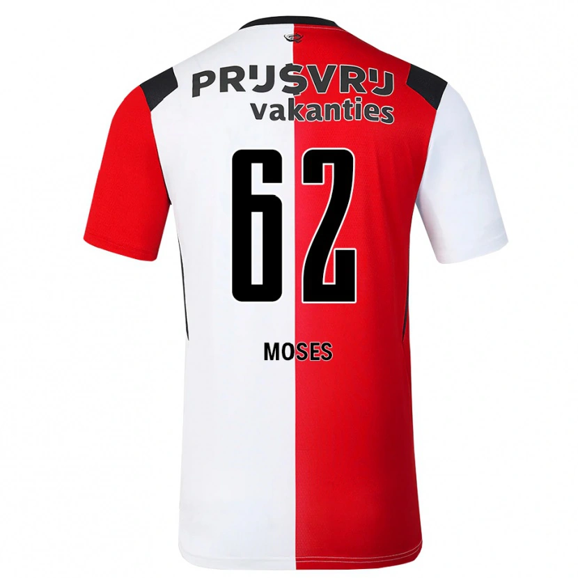 Danxen Donna Maglia Troy Moses #62 Rosso Bianco Nero Kit Gara Home 2026/27 Maglietta