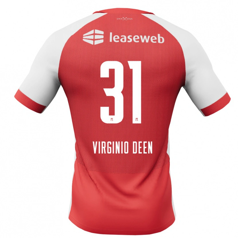 Danxen Donna Maglia Daniël Virginio Deen #31 Rosso Bianco Nero Kit Gara Home 2026/27 Maglietta