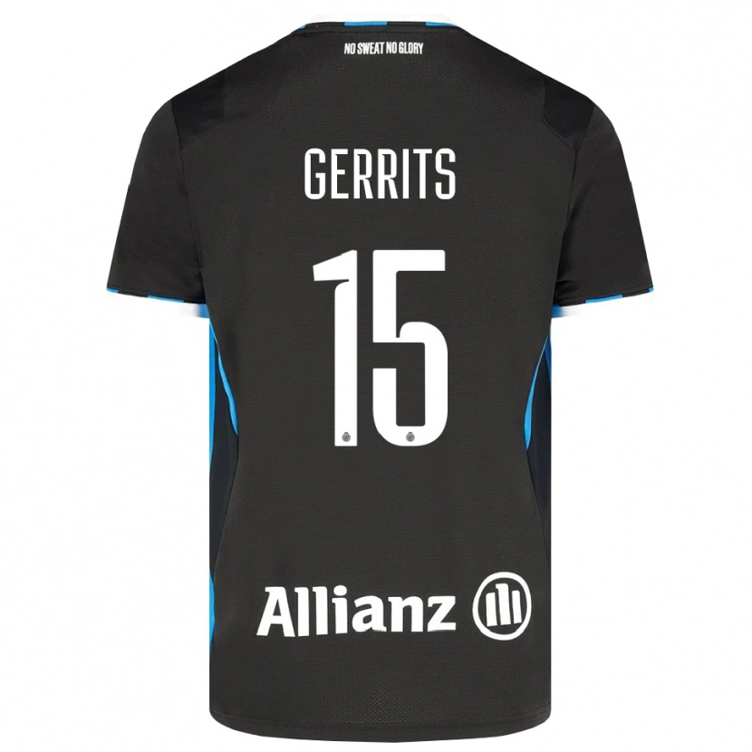 Danxen Donna Maglia Melanie Gerrits #15 Nero Rosso Blu Kit Gara Home 2026/27 Maglietta