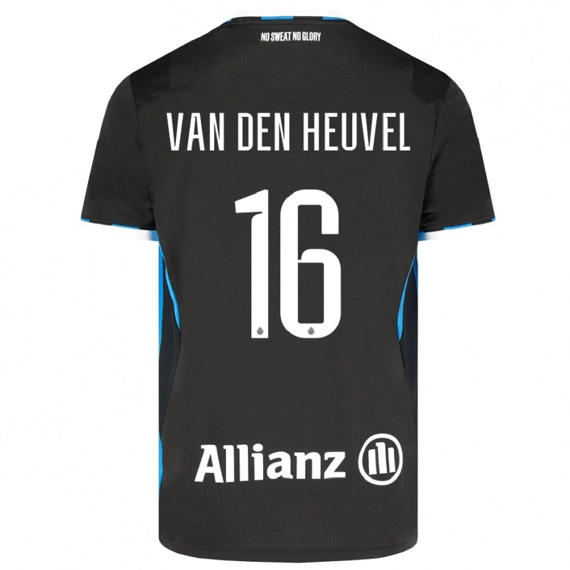 Danxen Donna Maglia Dani Van Den Heuvel #16 Nero Rosso Blu Kit Gara Home 2026/27 Maglietta