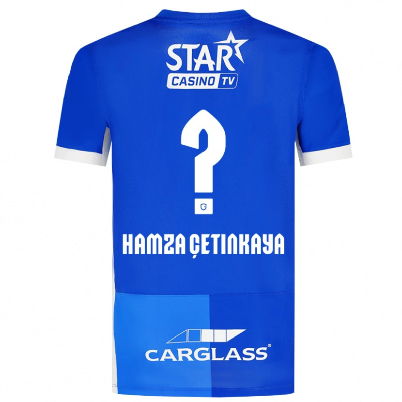 Danxen Donna Maglia Ayaz Hamza Çetinkaya #0 Blu Medio Blu Reale Bianco Kit Gara Home 2026/27 Maglietta