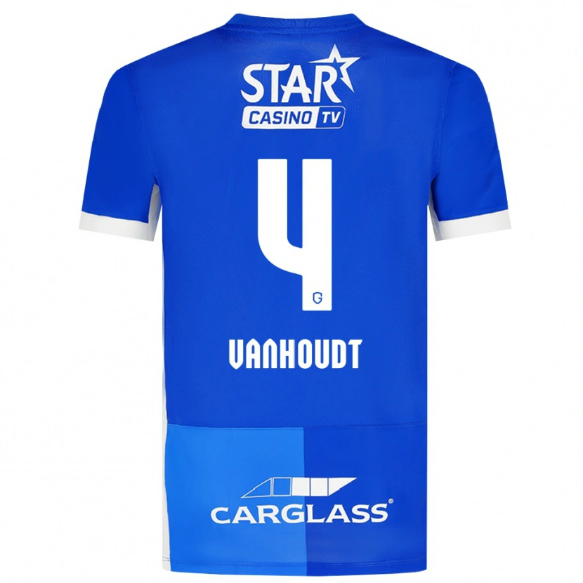 Danxen Donna Maglia Luna Vanhoudt #4 Blu Medio Blu Reale Bianco Kit Gara Home 2026/27 Maglietta