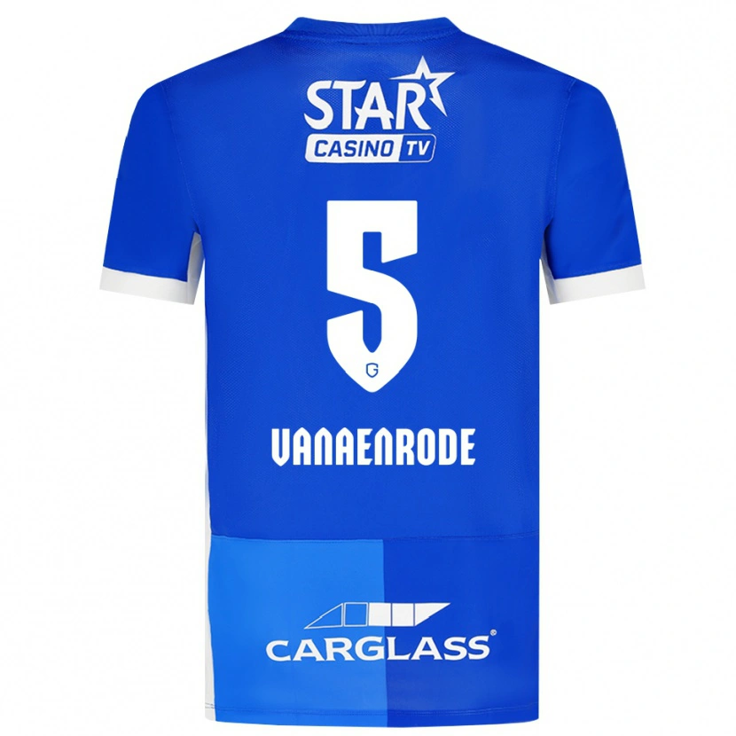 Danxen Donna Maglia Gwyneth Vanaenrode #5 Blu Medio Blu Reale Bianco Kit Gara Home 2026/27 Maglietta