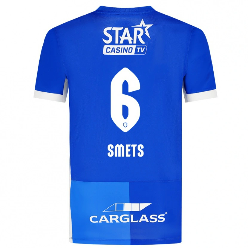 Danxen Donna Maglia Matte Smets #6 Blu Medio Blu Reale Bianco Kit Gara Home 2026/27 Maglietta