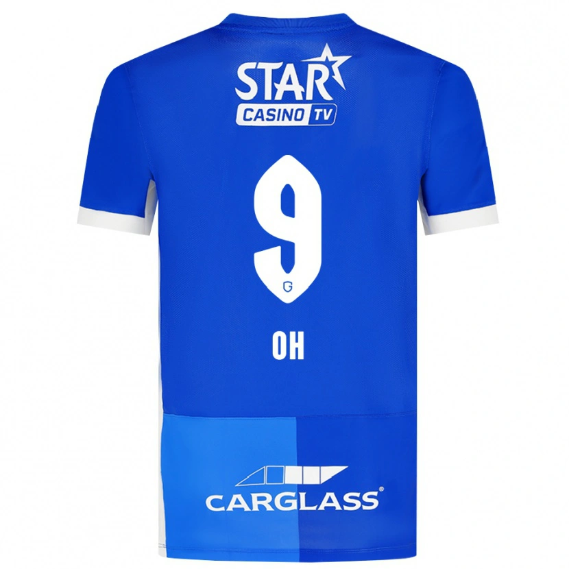 Danxen Donna Maglia Hyeon-Gyu Oh #9 Blu Medio Blu Reale Bianco Kit Gara Home 2026/27 Maglietta