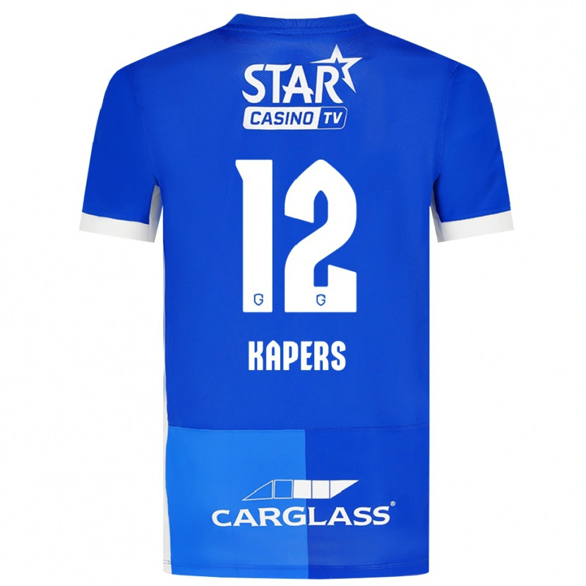 Danxen Donna Maglia Wout Kapers #12 Blu Medio Blu Reale Bianco Kit Gara Home 2026/27 Maglietta