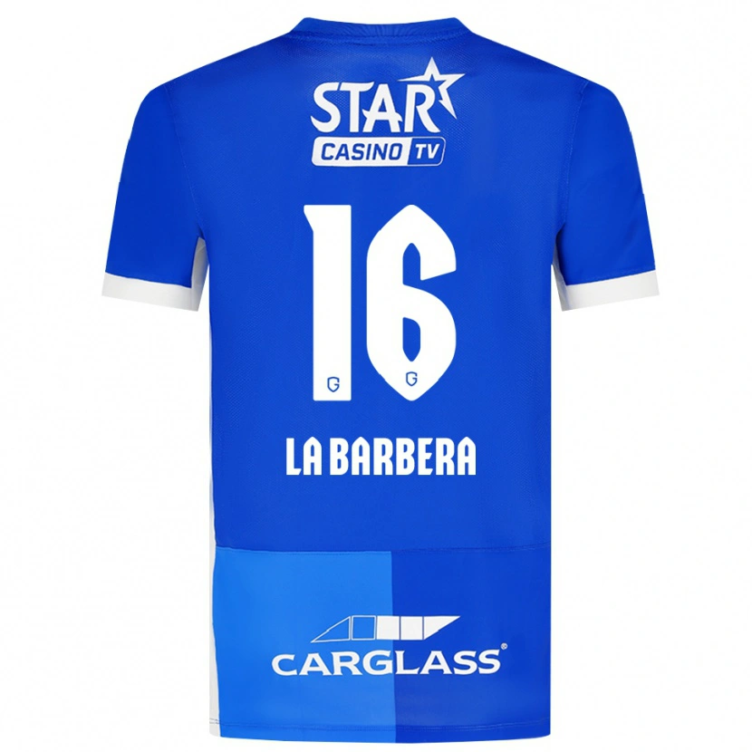 Danxen Donna Maglia Yonni La Barbera #16 Blu Medio Blu Reale Bianco Kit Gara Home 2026/27 Maglietta