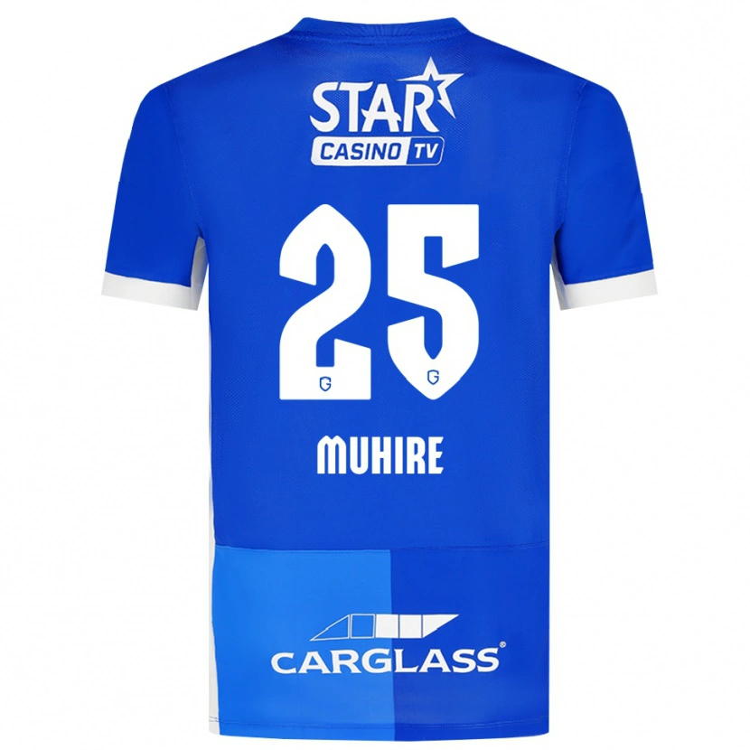 Danxen Donna Maglia Ian-Confiance Muhire #25 Blu Medio Blu Reale Bianco Kit Gara Home 2026/27 Maglietta
