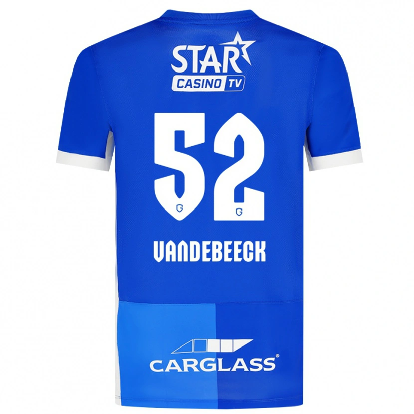 Danxen Donna Maglia Emmely Vandebeeck #52 Blu Medio Blu Reale Bianco Kit Gara Home 2026/27 Maglietta