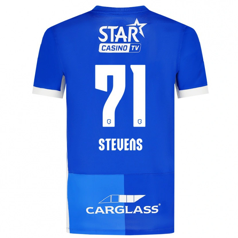 Danxen Donna Maglia Brent Stevens #71 Blu Medio Blu Reale Bianco Kit Gara Home 2026/27 Maglietta
