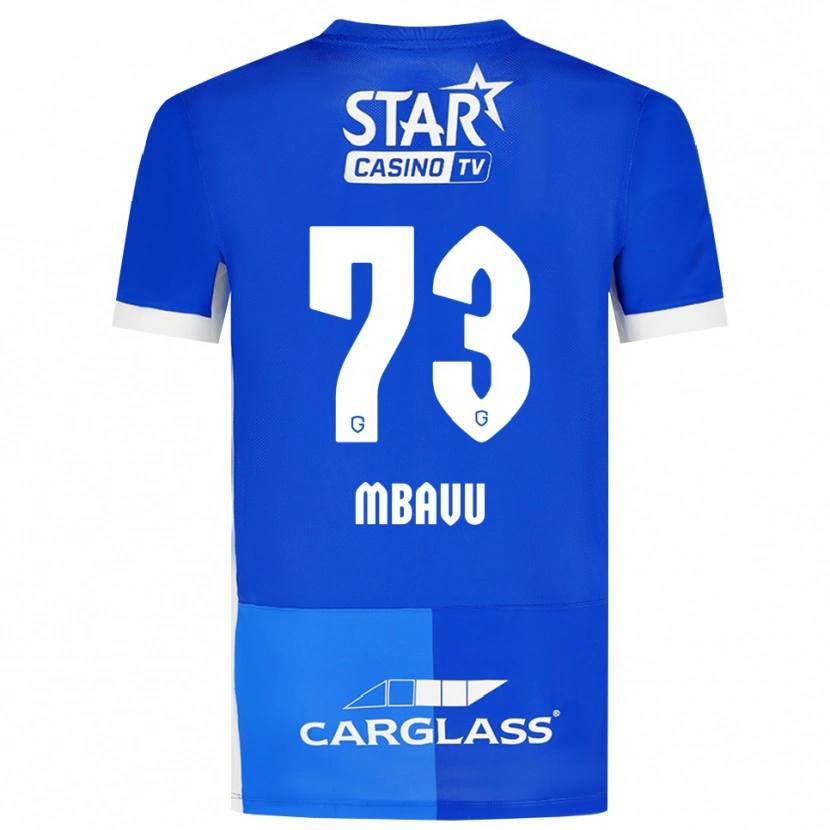 Danxen Donna Maglia Elie Mbavu #73 Blu Medio Blu Reale Bianco Kit Gara Home 2026/27 Maglietta