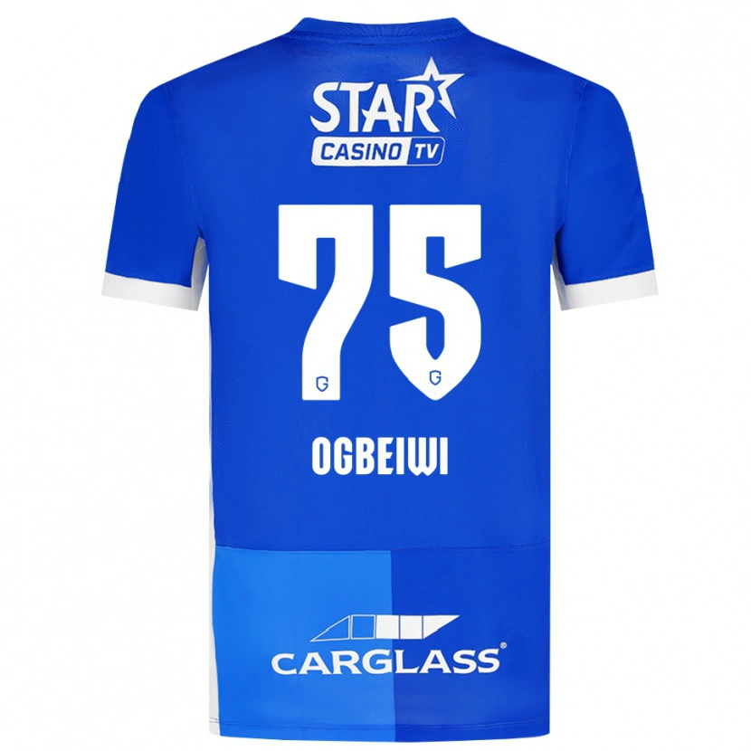 Danxen Donna Maglia Precious Ogbeiwi #75 Blu Medio Blu Reale Bianco Kit Gara Home 2026/27 Maglietta