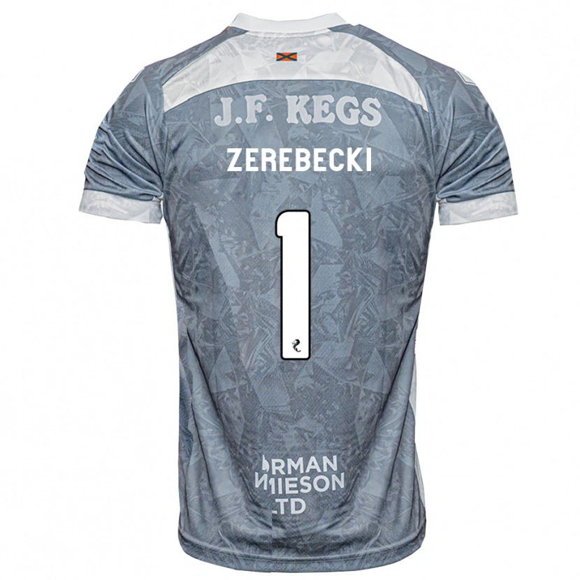 Danxen Donna Maglia Kuba Zerebecki #1 Grigio Ardesia Kit Gara Away 2026/27 Maglietta