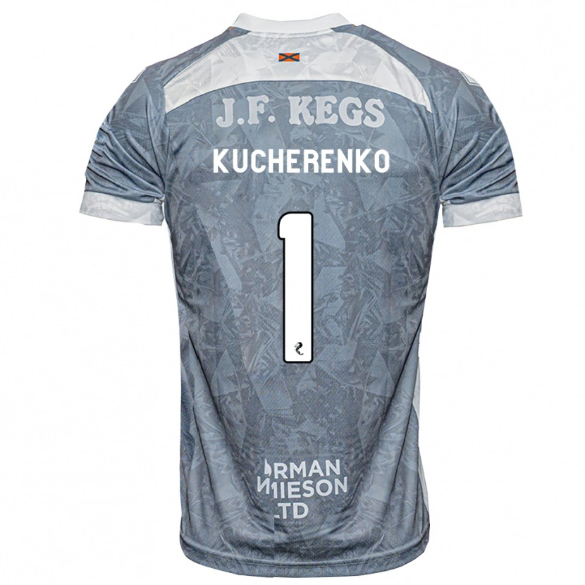 Danxen Donna Maglia Yevgeniy Kucherenko #1 Grigio Ardesia Kit Gara Away 2026/27 Maglietta