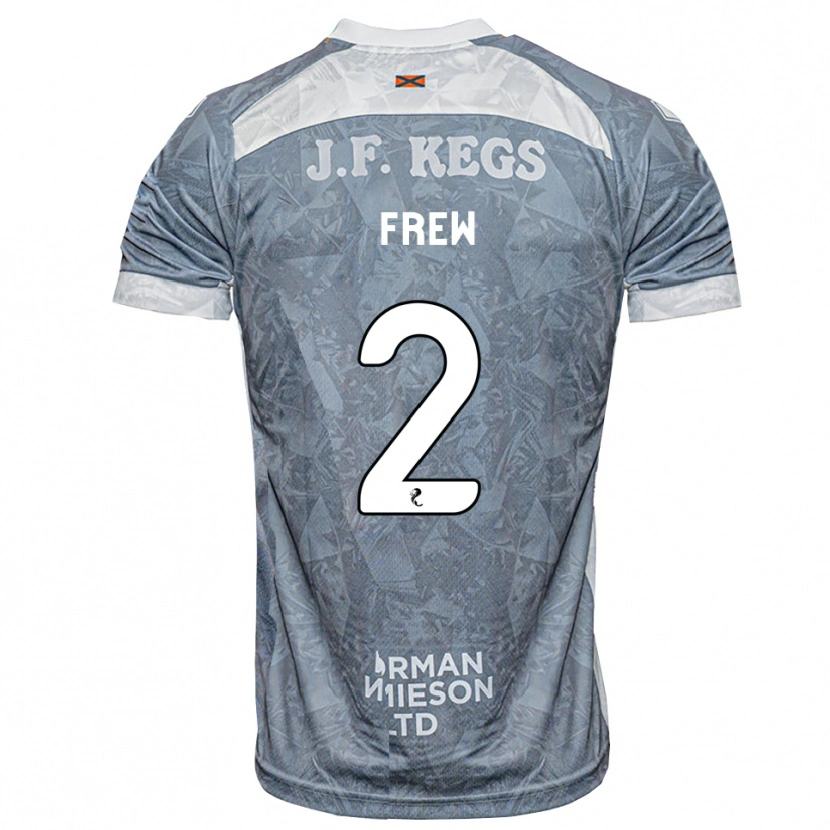 Danxen Donna Maglia Katie Frew #2 Grigio Ardesia Kit Gara Away 2026/27 Maglietta