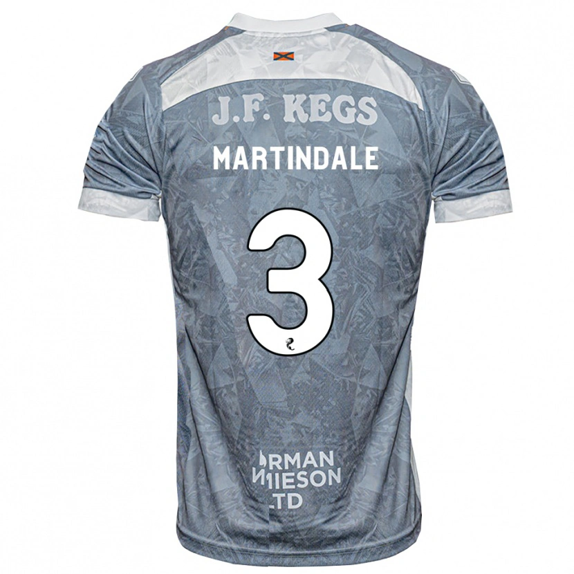 Danxen Donna Maglia Amilie Martindale #3 Grigio Ardesia Kit Gara Away 2026/27 Maglietta