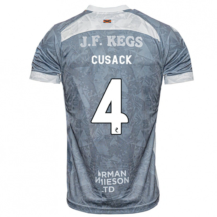 Danxen Donna Maglia Abbie Cusack #4 Grigio Ardesia Kit Gara Away 2026/27 Maglietta