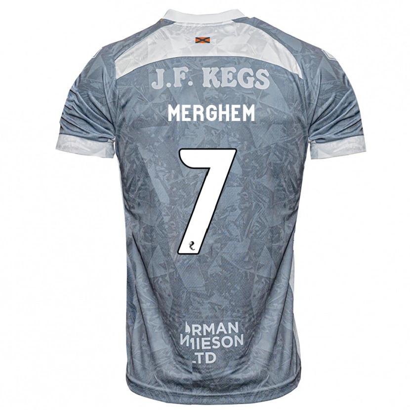 Danxen Donna Maglia Mehdi Merghem #7 Grigio Ardesia Kit Gara Away 2026/27 Maglietta