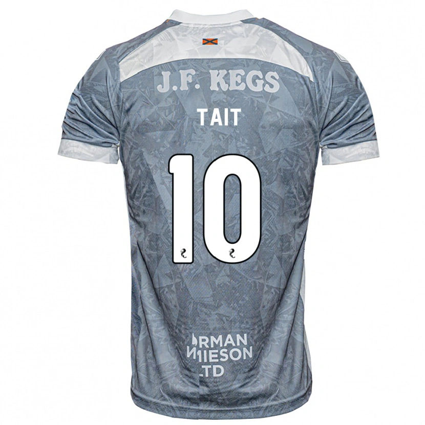 Danxen Donna Maglia Dylan Tait #10 Grigio Ardesia Kit Gara Away 2026/27 Maglietta