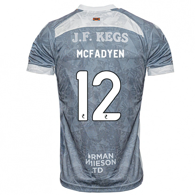 Danxen Donna Maglia Stacey Mcfadyen #12 Grigio Ardesia Kit Gara Away 2026/27 Maglietta