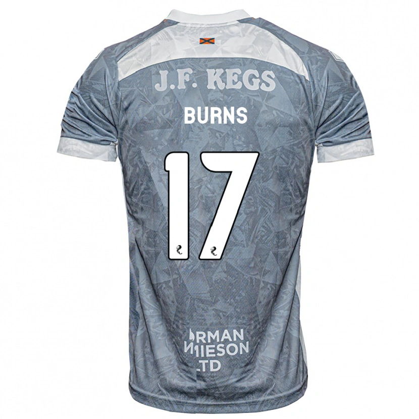 Danxen Donna Maglia Megan Burns #17 Grigio Ardesia Kit Gara Away 2026/27 Maglietta