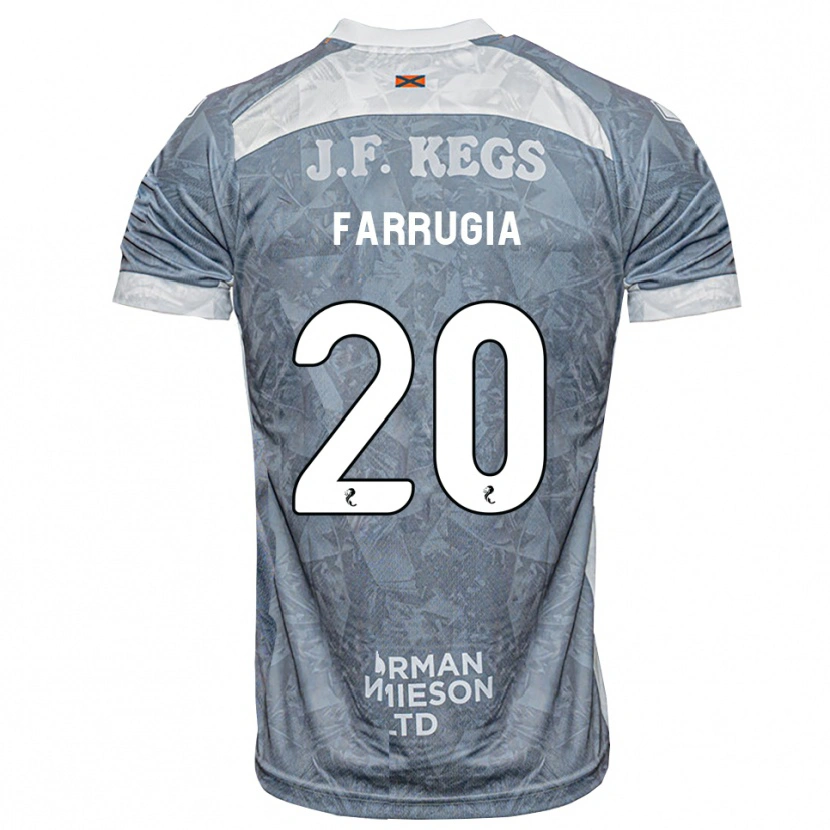 Danxen Donna Maglia Neil Farrugia #20 Grigio Ardesia Kit Gara Away 2026/27 Maglietta