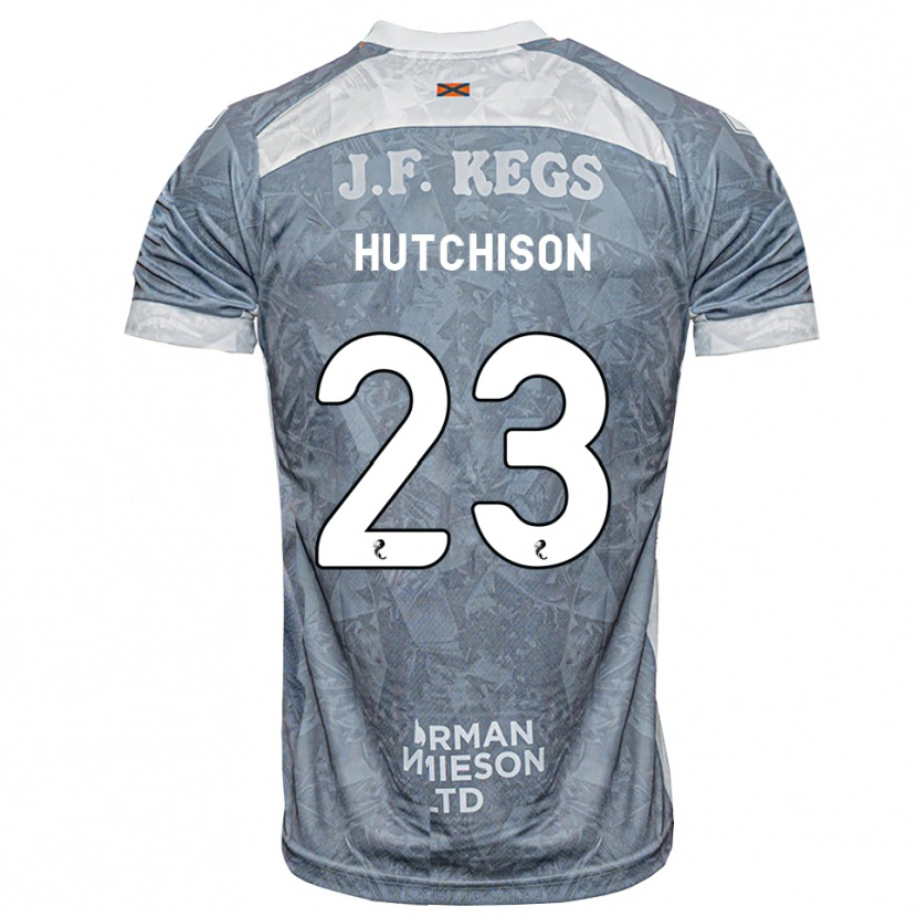 Danxen Donna Maglia Daisy Hutchison #23 Grigio Ardesia Kit Gara Away 2026/27 Maglietta
