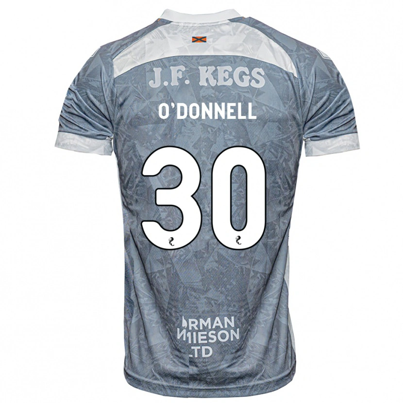 Danxen Donna Maglia Lewis O'donnell #30 Grigio Ardesia Kit Gara Away 2026/27 Maglietta