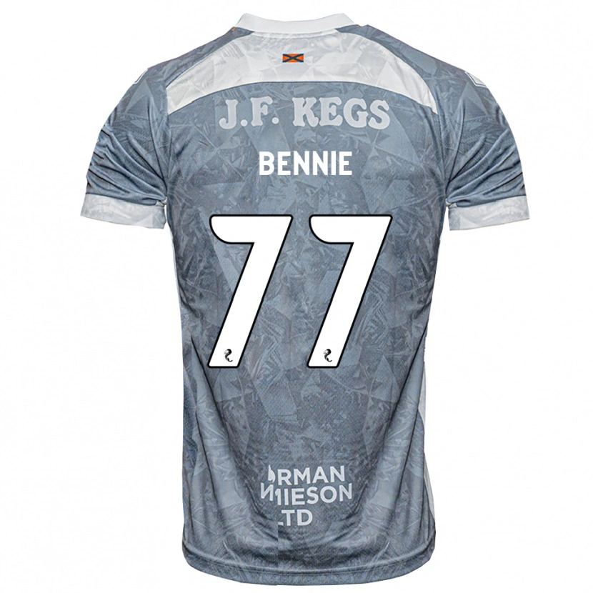 Danxen Donna Maglia Daniel Bennie #77 Grigio Ardesia Kit Gara Away 2026/27 Maglietta