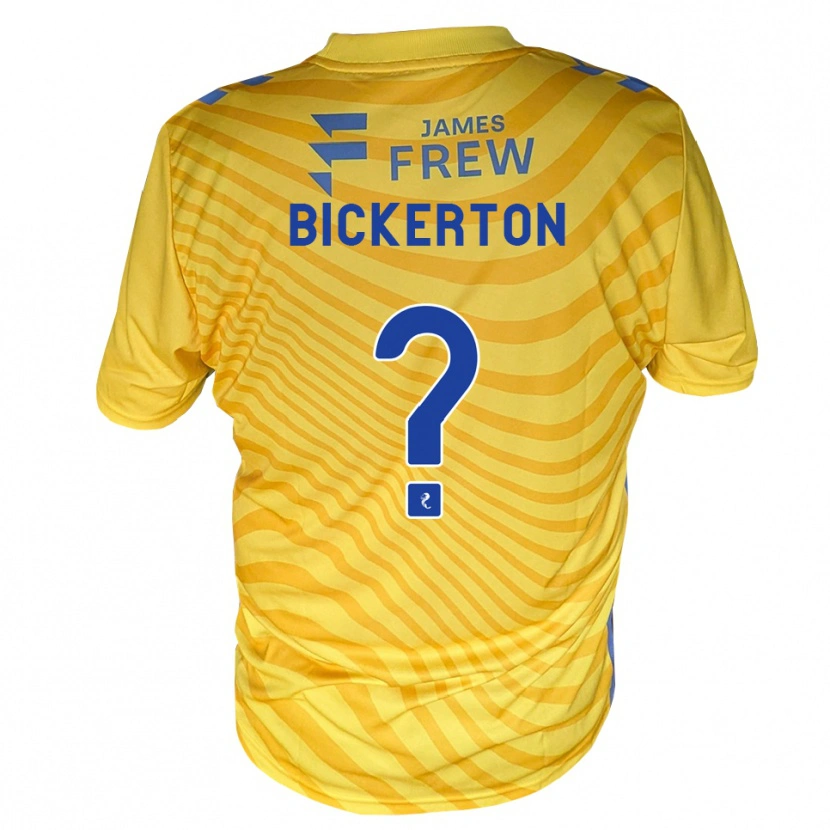 Danxen Donna Maglia Cole Bickerton #0 Giallo Blu Reale Kit Gara Away 2026/27 Maglietta
