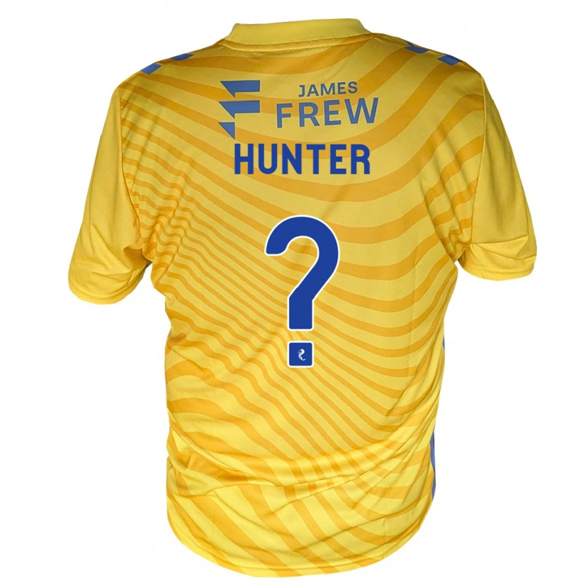 Danxen Donna Maglia Morgan Hunter #0 Giallo Blu Reale Kit Gara Away 2026/27 Maglietta