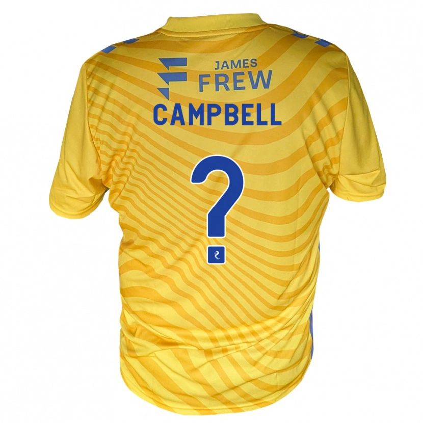 Danxen Donna Maglia Jillian Campbell #0 Giallo Blu Reale Kit Gara Away 2026/27 Maglietta