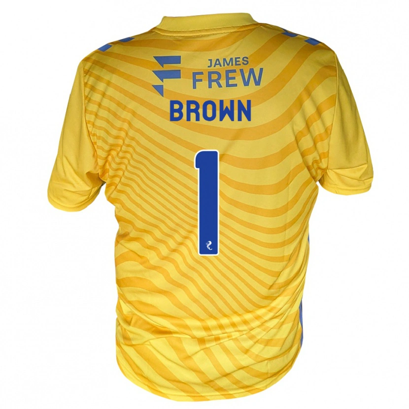 Danxen Donna Maglia Dylan Brown #1 Giallo Blu Reale Kit Gara Away 2026/27 Maglietta