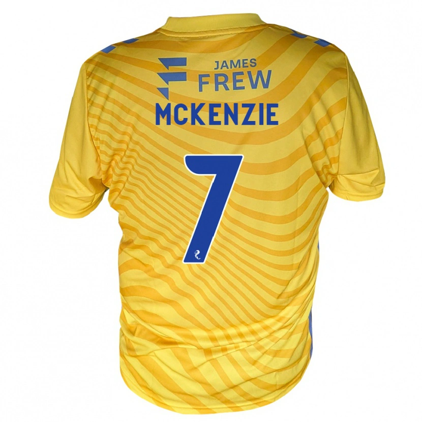 Danxen Donna Maglia Rory Mckenzie #7 Giallo Blu Reale Kit Gara Away 2026/27 Maglietta