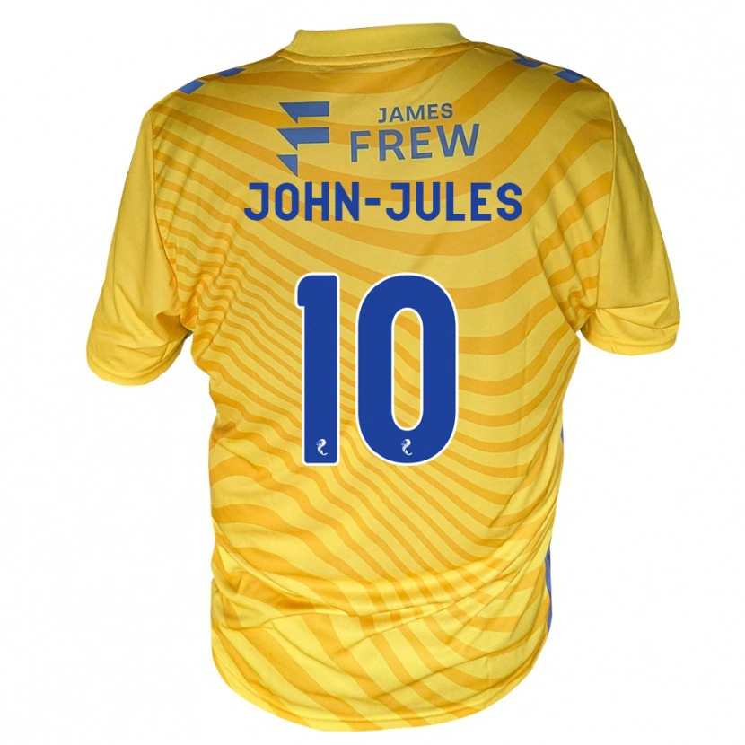 Danxen Donna Maglia Tyreece John-Jules #10 Giallo Blu Reale Kit Gara Away 2026/27 Maglietta