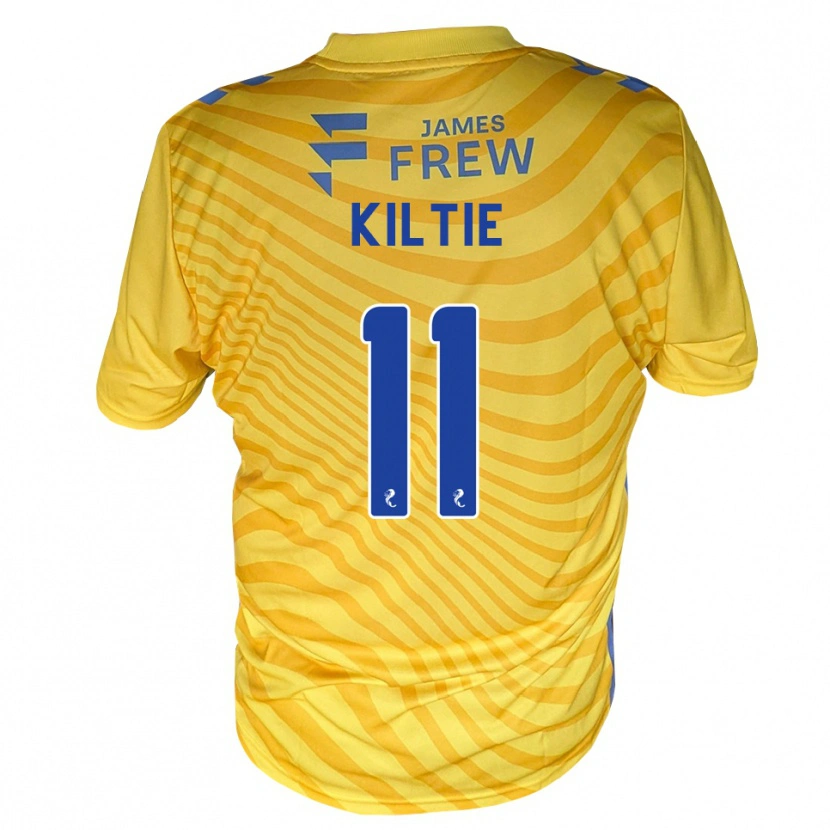 Danxen Donna Maglia Greg Kiltie #11 Giallo Blu Reale Kit Gara Away 2026/27 Maglietta