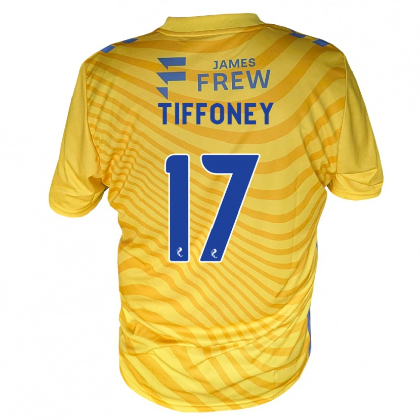 Danxen Donna Maglia Scott Tiffoney #17 Giallo Blu Reale Kit Gara Away 2026/27 Maglietta