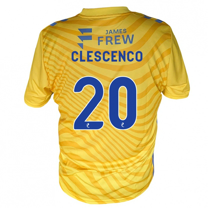 Danxen Donna Maglia Nicky Clescenco #20 Giallo Blu Reale Kit Gara Away 2026/27 Maglietta