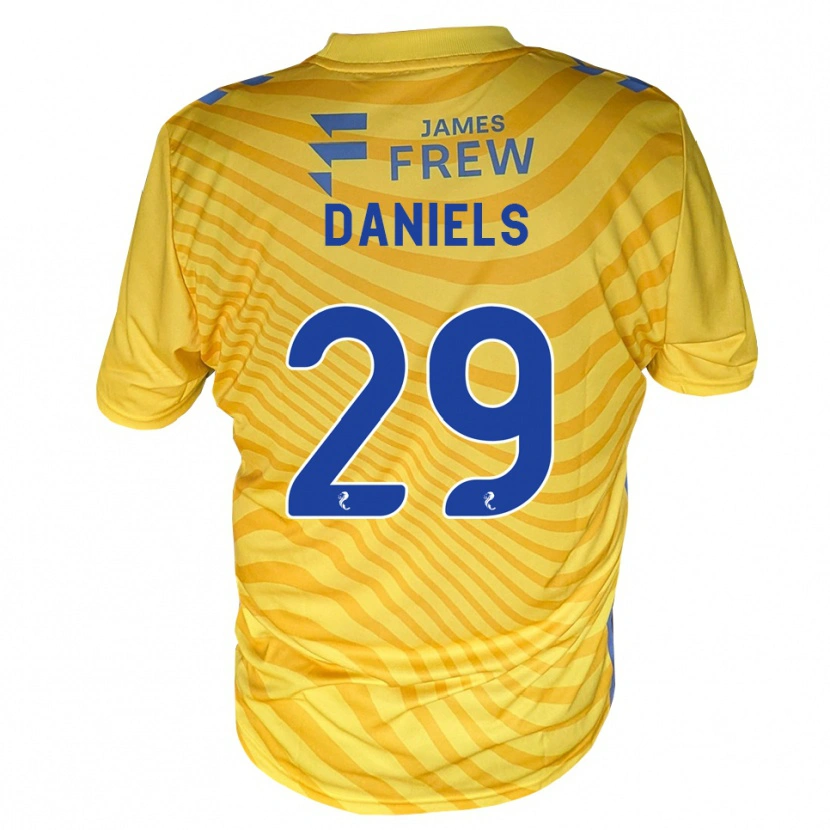 Danxen Donna Maglia Djenairo Daniels #29 Giallo Blu Reale Kit Gara Away 2026/27 Maglietta