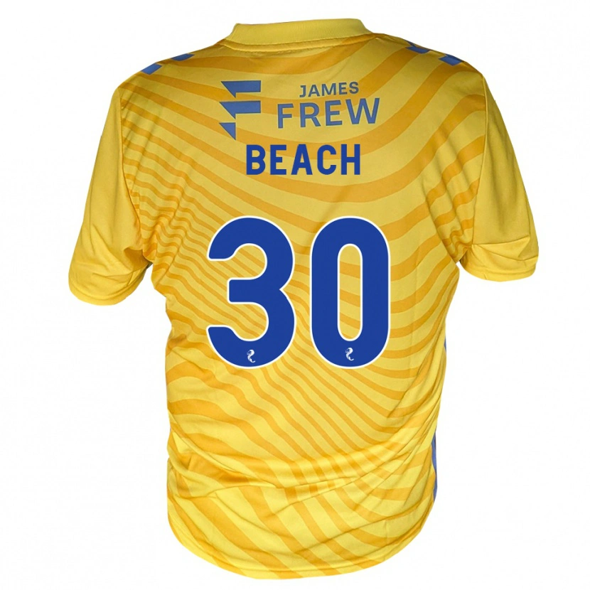 Danxen Donna Maglia Eddie Beach #30 Giallo Blu Reale Kit Gara Away 2026/27 Maglietta