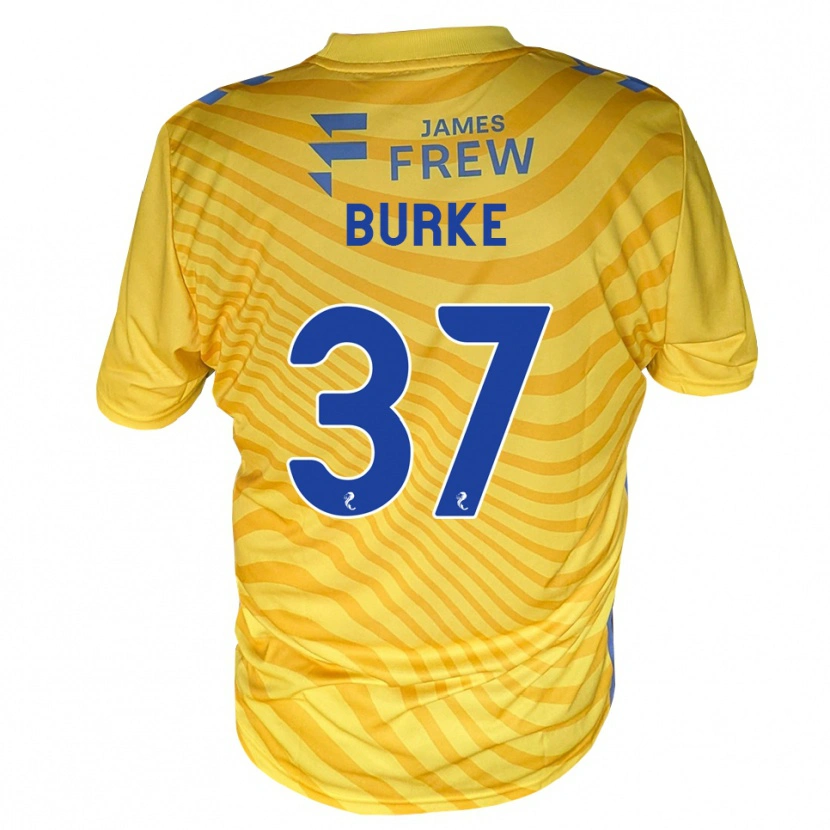 Danxen Donna Maglia Cole Burke #37 Giallo Blu Reale Kit Gara Away 2026/27 Maglietta