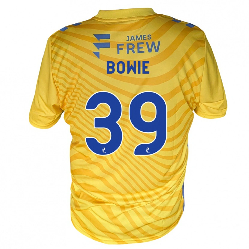 Danxen Donna Maglia Euan Bowie #39 Giallo Blu Reale Kit Gara Away 2026/27 Maglietta