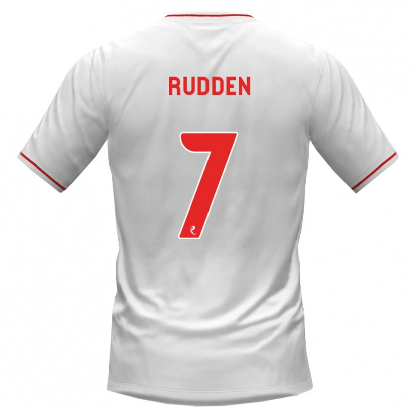 Danxen Donna Maglia Zak Rudden #7 Rosso Bianco Kit Gara Away 2026/27 Maglietta
