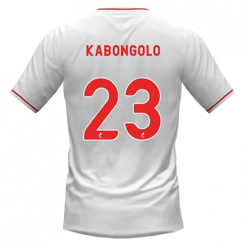 Danxen Donna Maglia Brooklyn Kabongolo #23 Rosso Bianco Kit Gara Away 2026/27 Maglietta