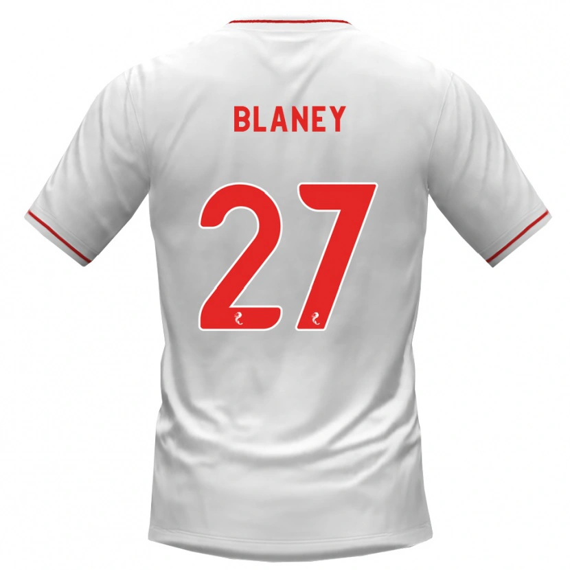 Danxen Donna Maglia Shane Blaney #27 Rosso Bianco Kit Gara Away 2026/27 Maglietta