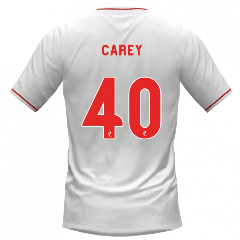 Danxen Donna Maglia Graham Carey #40 Rosso Bianco Kit Gara Away 2026/27 Maglietta