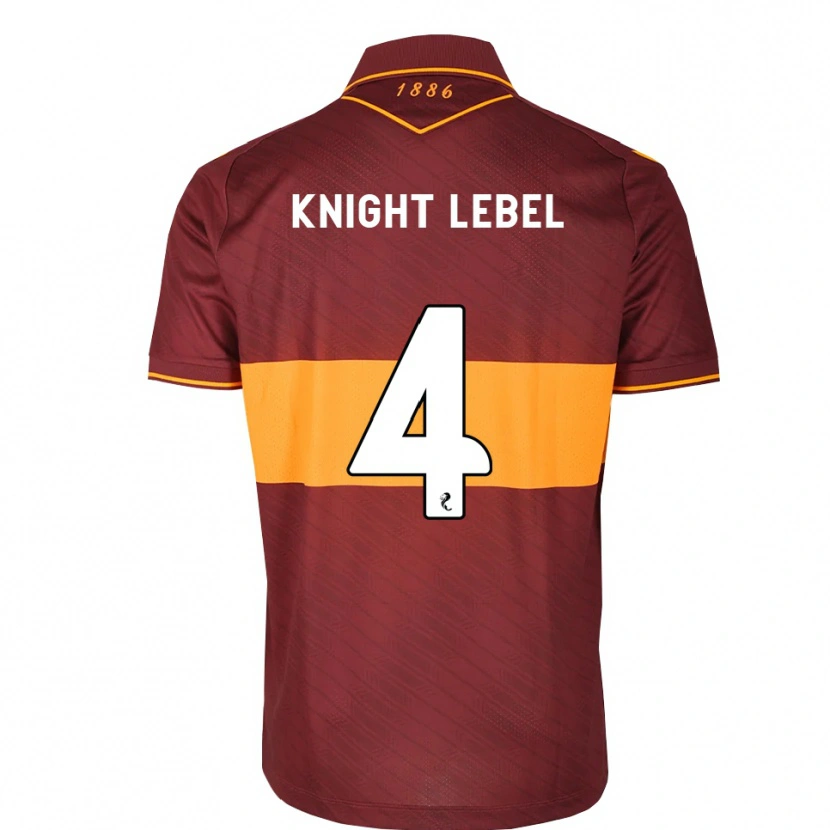 Danxen Donna Maglia Jamie Knight-Lebel #4 Marrone Arancione Kit Gara Away 2026/27 Maglietta