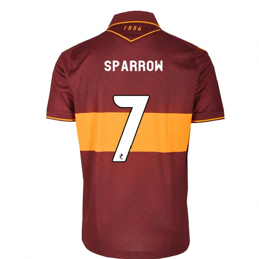 Danxen Donna Maglia Tom Sparrow #7 Marrone Arancione Kit Gara Away 2026/27 Maglietta