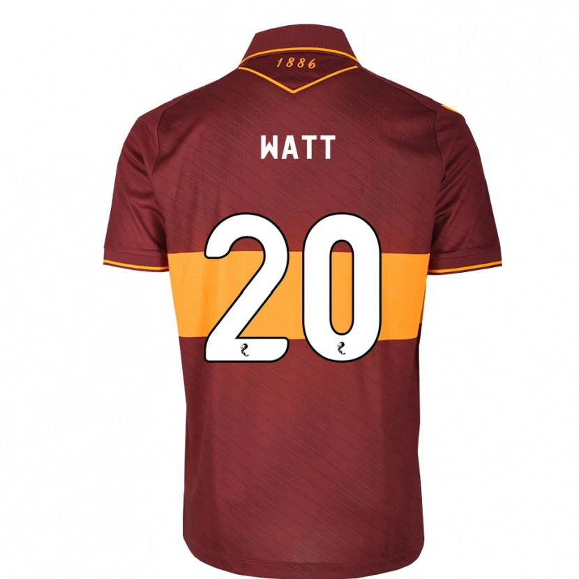 Danxen Donna Maglia Elliot Watt #20 Marrone Arancione Kit Gara Away 2026/27 Maglietta