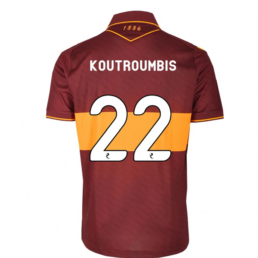 Danxen Donna Maglia John Koutroumbis #22 Marrone Arancione Kit Gara Away 2026/27 Maglietta